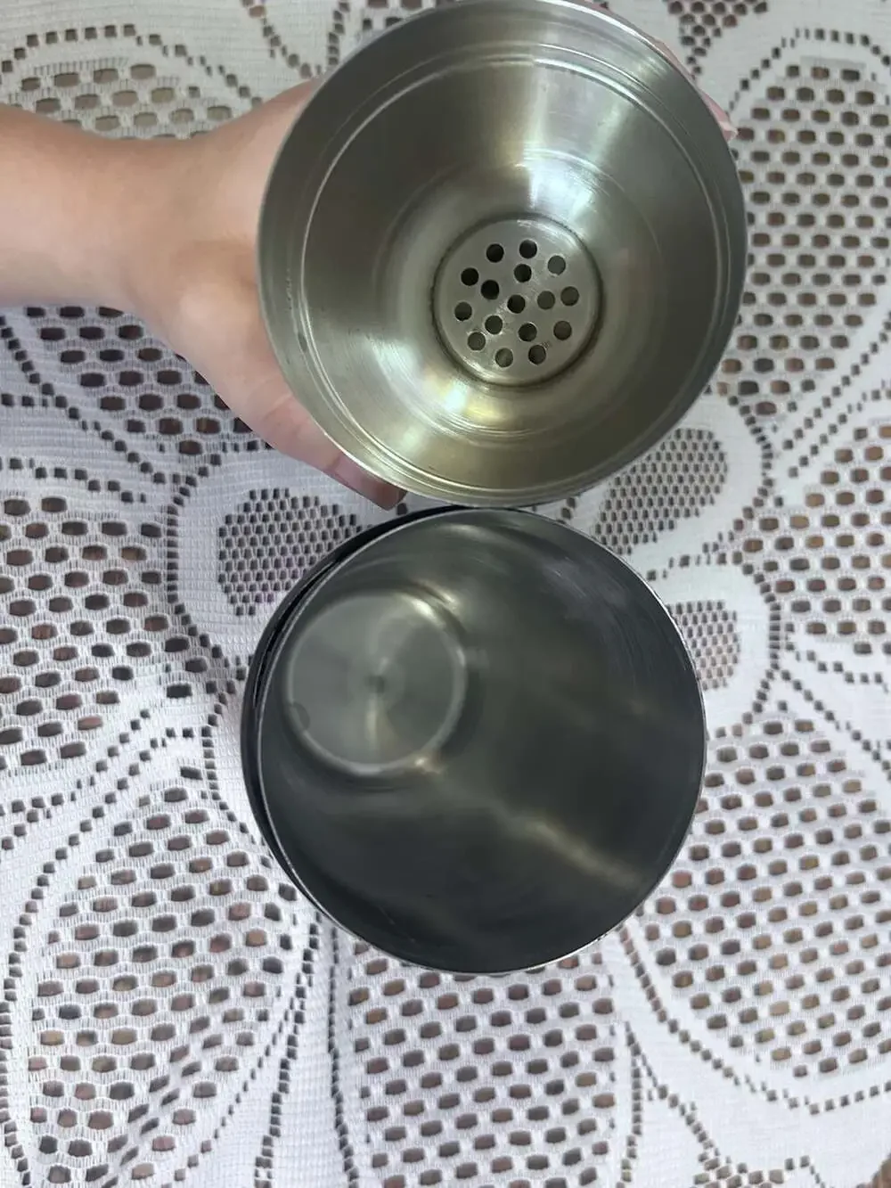 Dial-A-Drink Copper Cocktail Shaker Stainless Steel Recipe Shaker